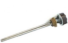 Комплект ТЭН радиаторный 2000W, нерж, D33, G1", правая резьба, L450мм, 220V + стержневой термостат, Р20ТП